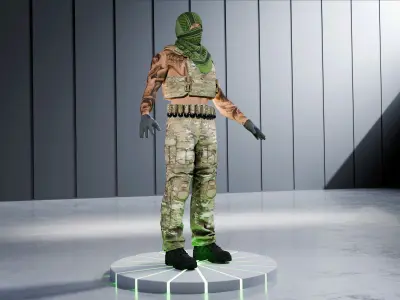 Tommy CHARACTER V2 RIGGED Low-poly 3D model