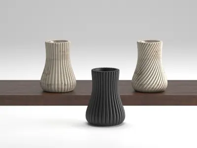 Vases modern 3D print model Free 3D print model