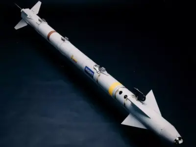 Aim 9 Sidewinder Missile Low-poly 3D model