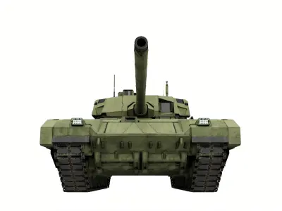 T-14 Armata Game Ready Low-poly 3D model