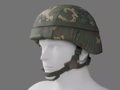 Military Combat Helmet PASGT Low-poly 3D model