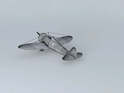 BOEING P26A PEASHOOTER Free 3D model