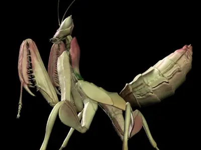  Orchid Mantis Nymph 3D model