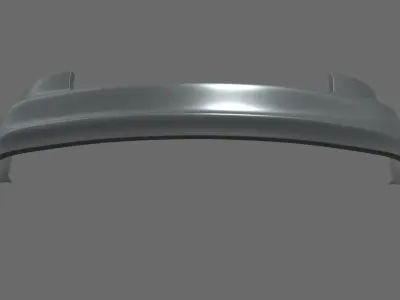 Rear Bumper Audi A3 Low-poly 3D model