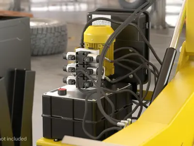 Truck Tyre Changing Machine 3D model