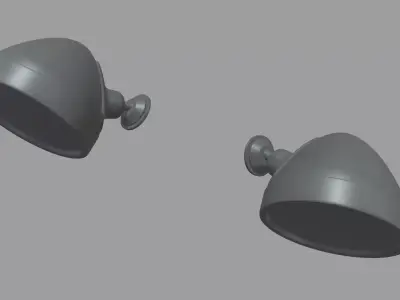 Car Mirror 030 Low-poly 3D model