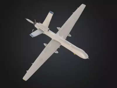 Drone UAV Sky Sentinel Futuristic Low-poly 3D model