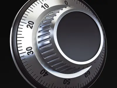 Rotation Mechanical Code Disk Lock v 2 3D model