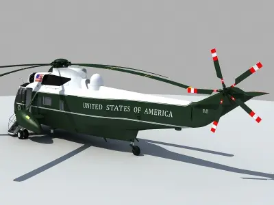 Marine One VH-3D Sea King 3D model