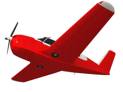 Beechcraft bonanza Low-poly 3D model
