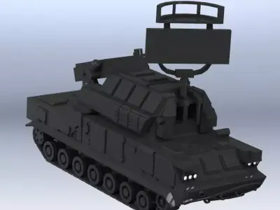 anti-aircraft missile complex TOR 2M 3D print model