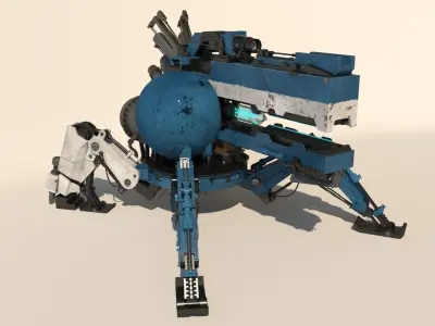 Vixiq sci-fi robot 3D model