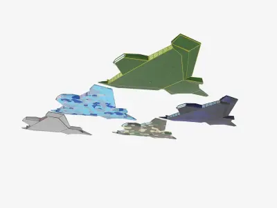 space mosquito Low-poly 3D model