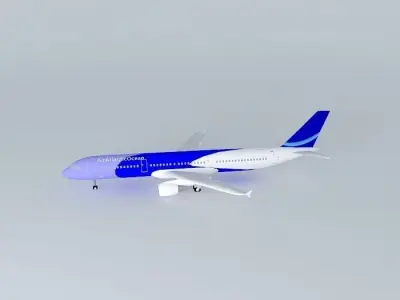 AirAtlanticOcean Airbus A321 with interior Free 3D model