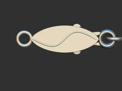 SafetyBuckle fish with hook Free 3D model