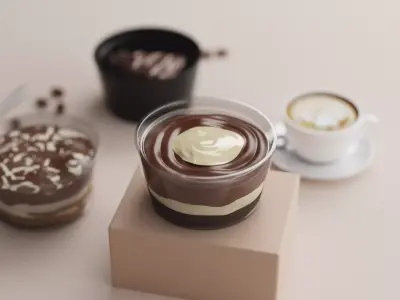 Bakery Dessert Trio Collection 3D model