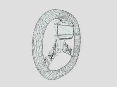 Steering Wheel KZ Karts Low Poly PBR Realistic Low-poly 3D model