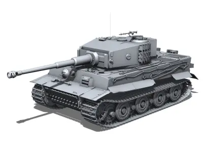 Tiger - Late Production 3D model