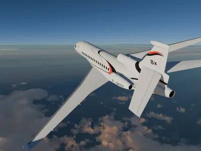 Dassault Falcon 8x 3D model