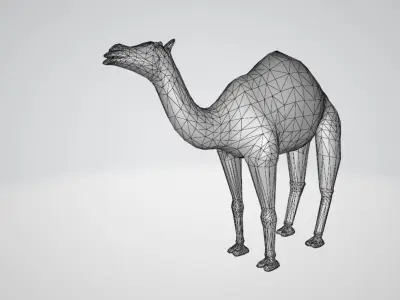 Camel Low-poly 3D model