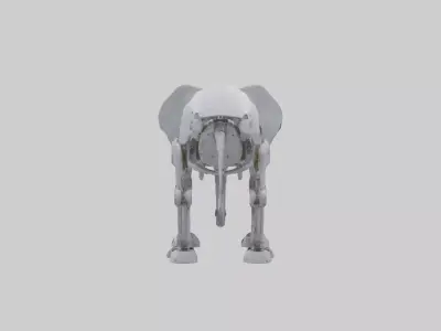 Robot version of a robot elephant model 3D model