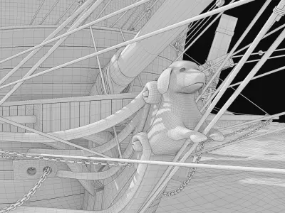 HMS Beagle 1831 - Charles Darwin Ship 3D model