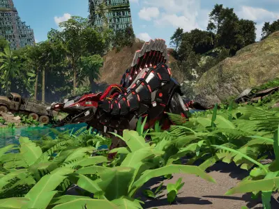 SciFi Dinosaur6 Low-poly 3D model