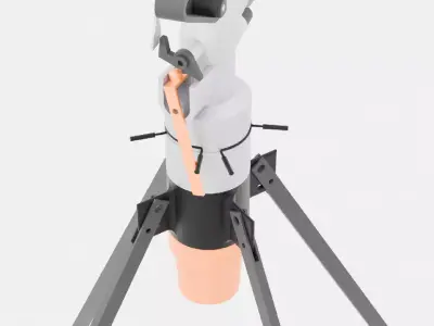 High-Pressure Impact Rain sprinkler 3D Printable Prototype 3D print model