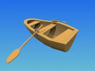 Low poly Dock stylized game asset Low-poly 3D model