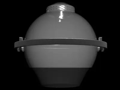 Ultralight Gimbal Coanda Thruster - Concept 3D model