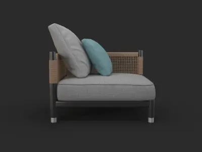 Parker Arm Chair 3D model