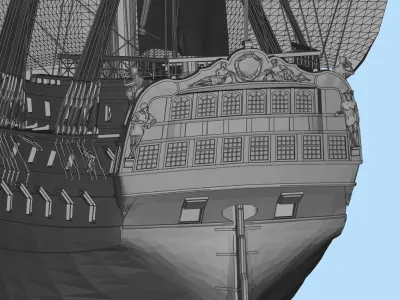 Admiraal de Ruyter Sailboat 3D model