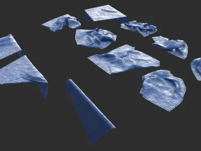 Tarp Assets 01 Low-poly 3D model