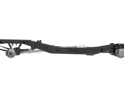 HD PICKUP TRUCK CHASSIS 4WD IFS 3D model