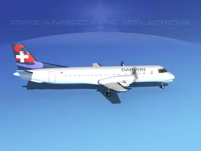 SAAB 2000 Darwin 3D model