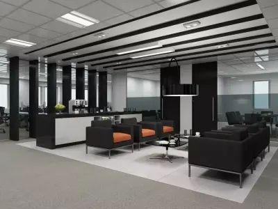 Full Office Interior 21 3D model