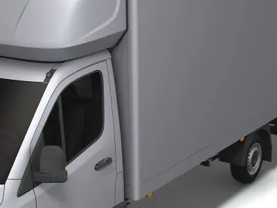 Freightliner Sprinter Luton Tail Lift 2023 3D model