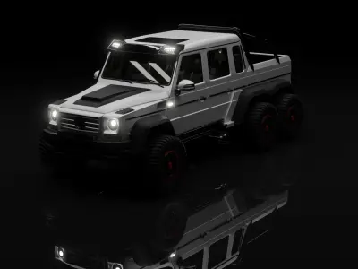 Brabus G63 Low-poly 3D model