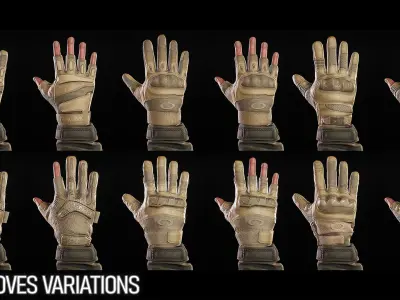 AAA MODULAR FPS ARMS PACK Low-poly 3D model