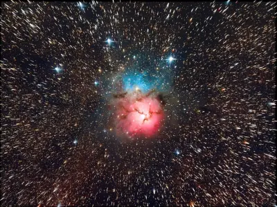 Trifid Nebula 3D model