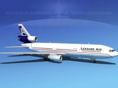 Douglas DC-10 Lexsure Air 3D model