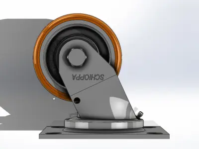Rodizio Schioppa GM 42 PE Wheel 3D model