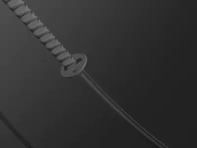 High-Quality Japanese Katana Sword 3D Model 3D model