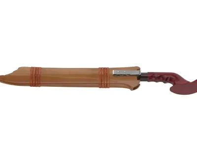 Pirah Sword Low-poly 3D model