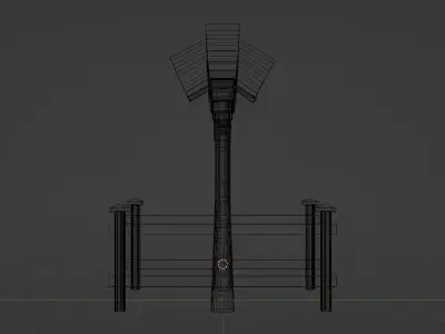 Japanese torii gates 3D model
