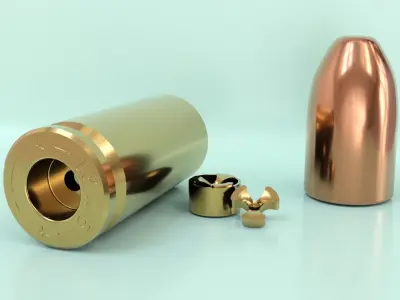 9x21 cartridge 3D model