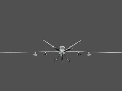 mq-9 reaper Drone Low-poly 3D model