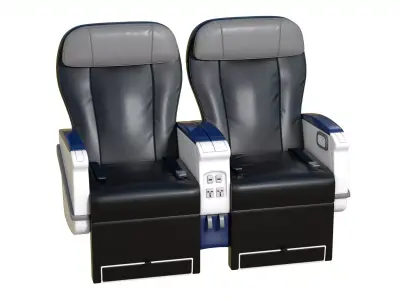 Airplane First Class Seat 3D model