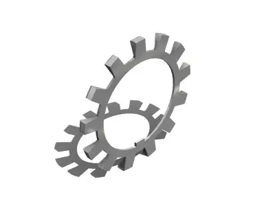 Arruela Trava SKF Lock Washer MB 10 3D model