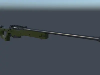I W M sniper rifle 3D model